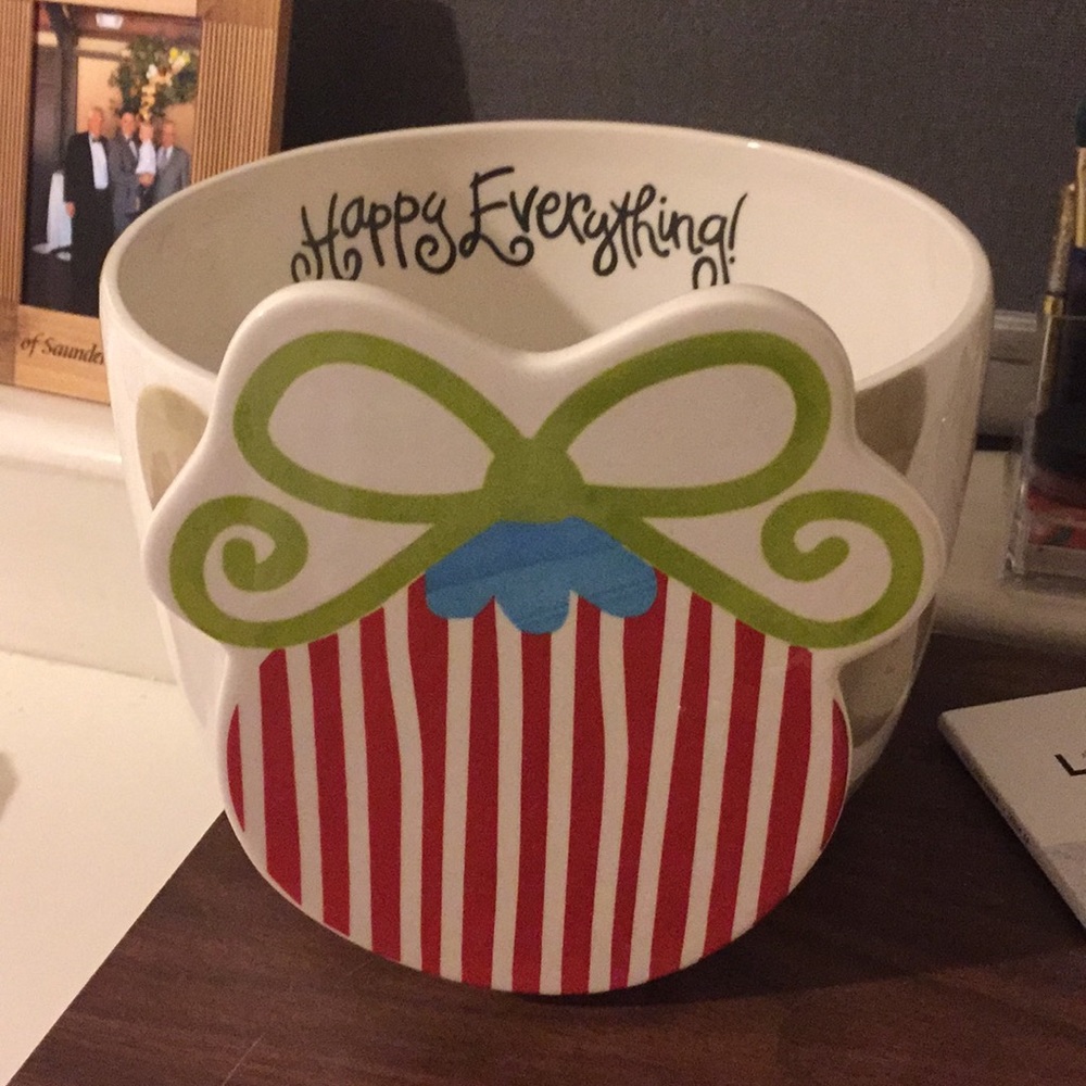 Cotton colors large happy everything bowl w/ attch